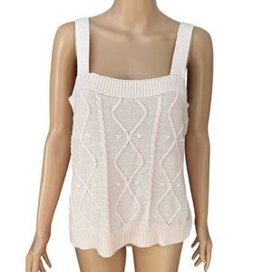 Belldini Sweater Tank Top Iced Pink Size XL NWOT